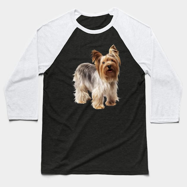 Yorkshire Terrier Dog, Love Yorkies, Dog Lover Baseball T-Shirt by dukito